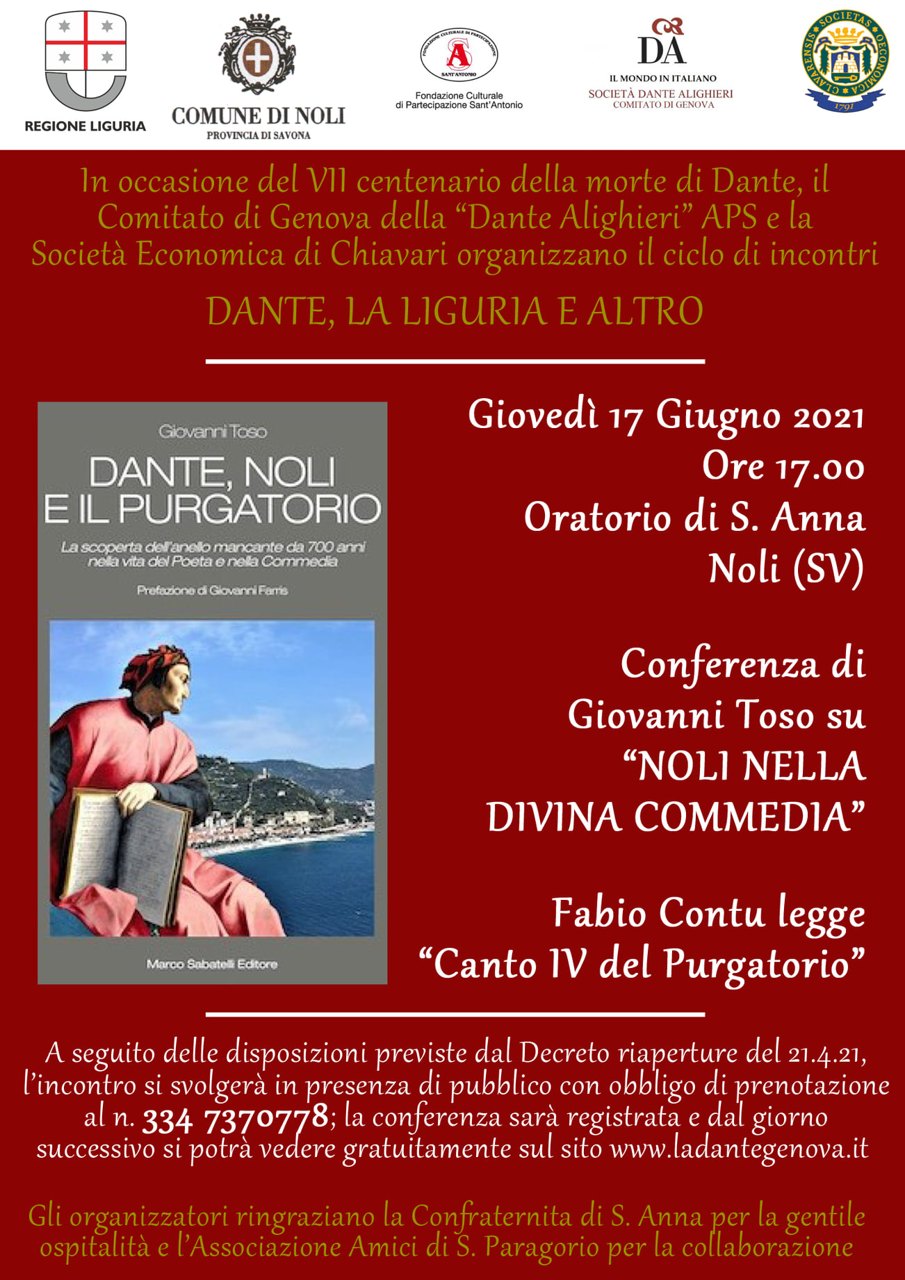 Dante, la Liguria e altro